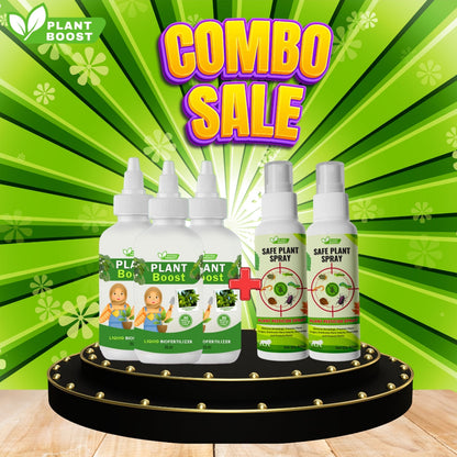 Natural Plant Care Combo - Plant Boost with Safe Plant Sprays